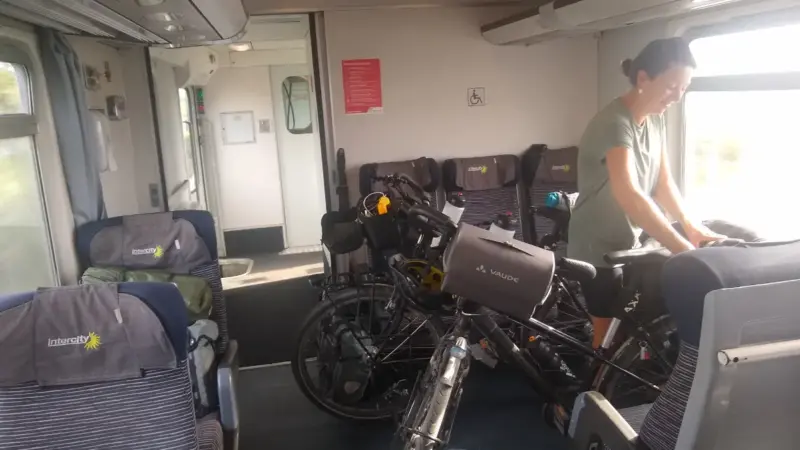 fietsen in de trein