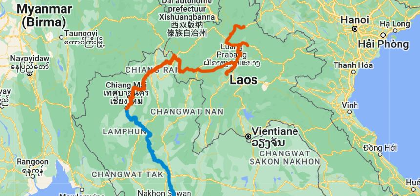 Thailand en Laos Route